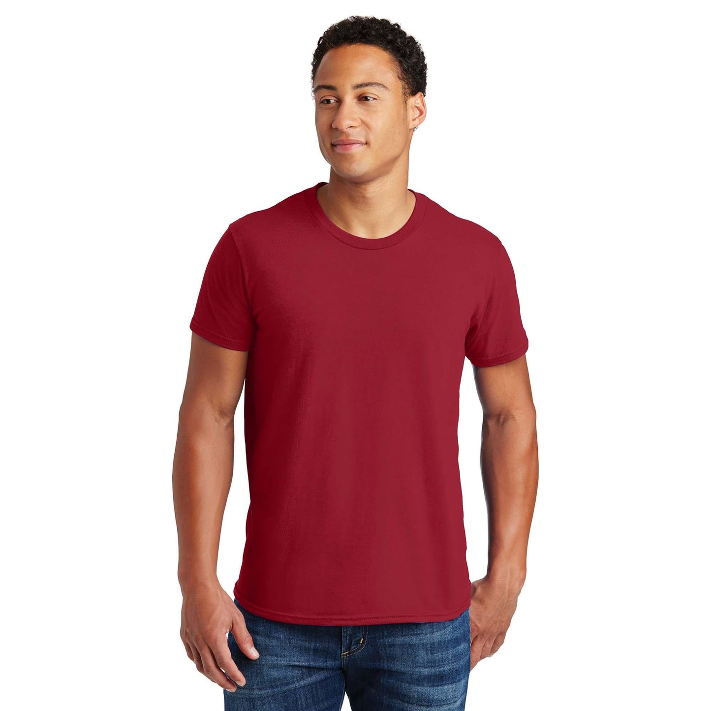 Navy T-Shirts - Hanes - Soft Cotton Blend