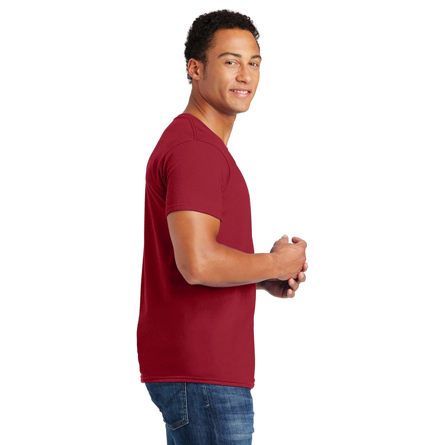 Navy T-Shirts - Hanes - Soft Cotton Blend