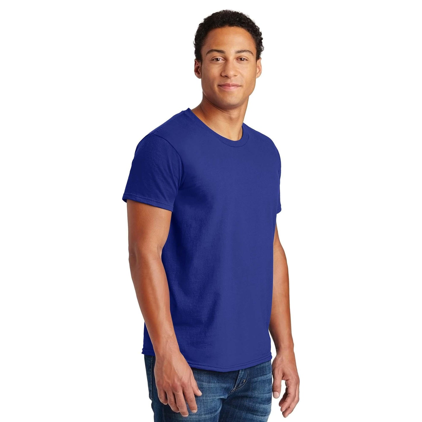 Navy T-Shirts - Hanes - Soft Cotton Blend