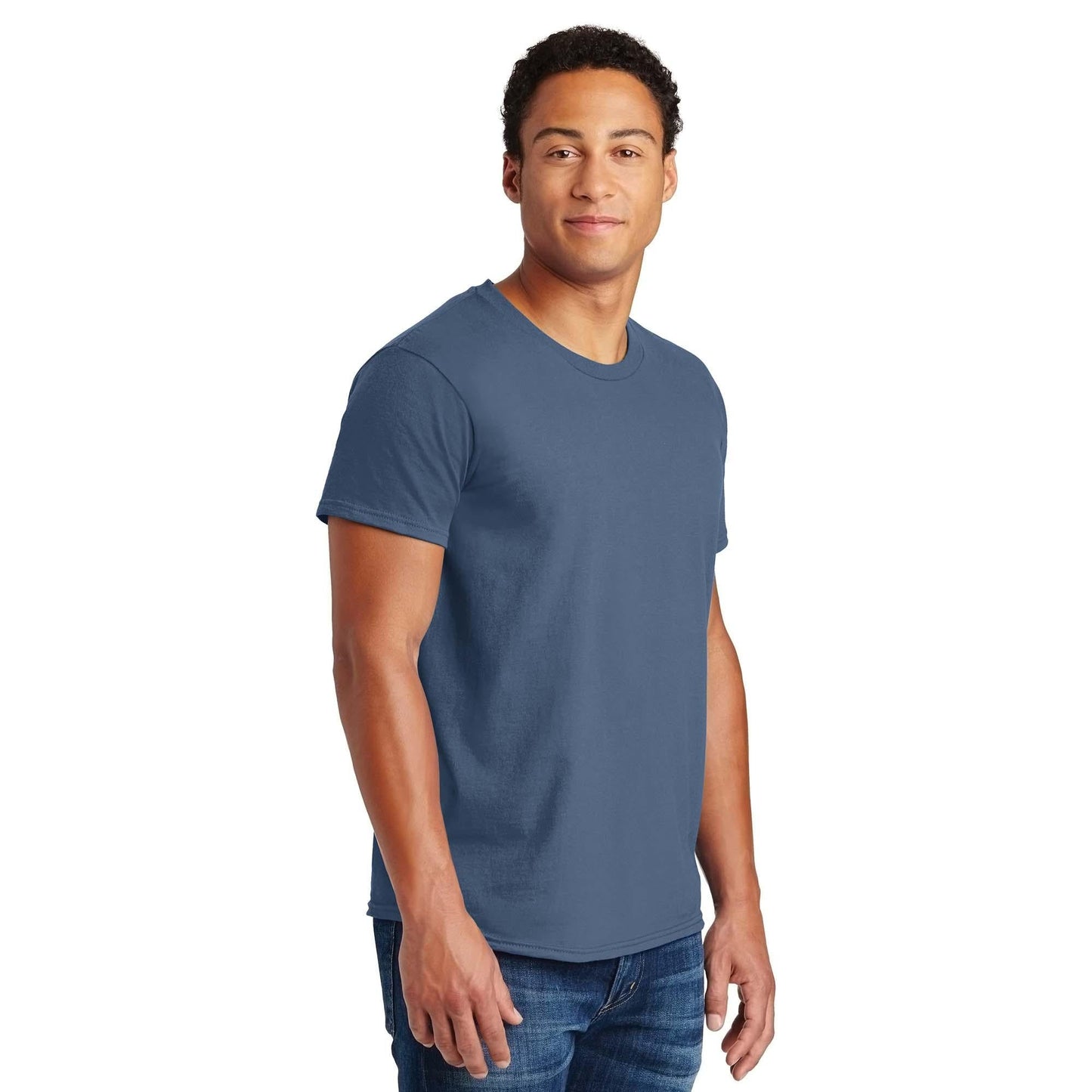 Navy T-Shirts - Hanes - Soft Cotton Blend