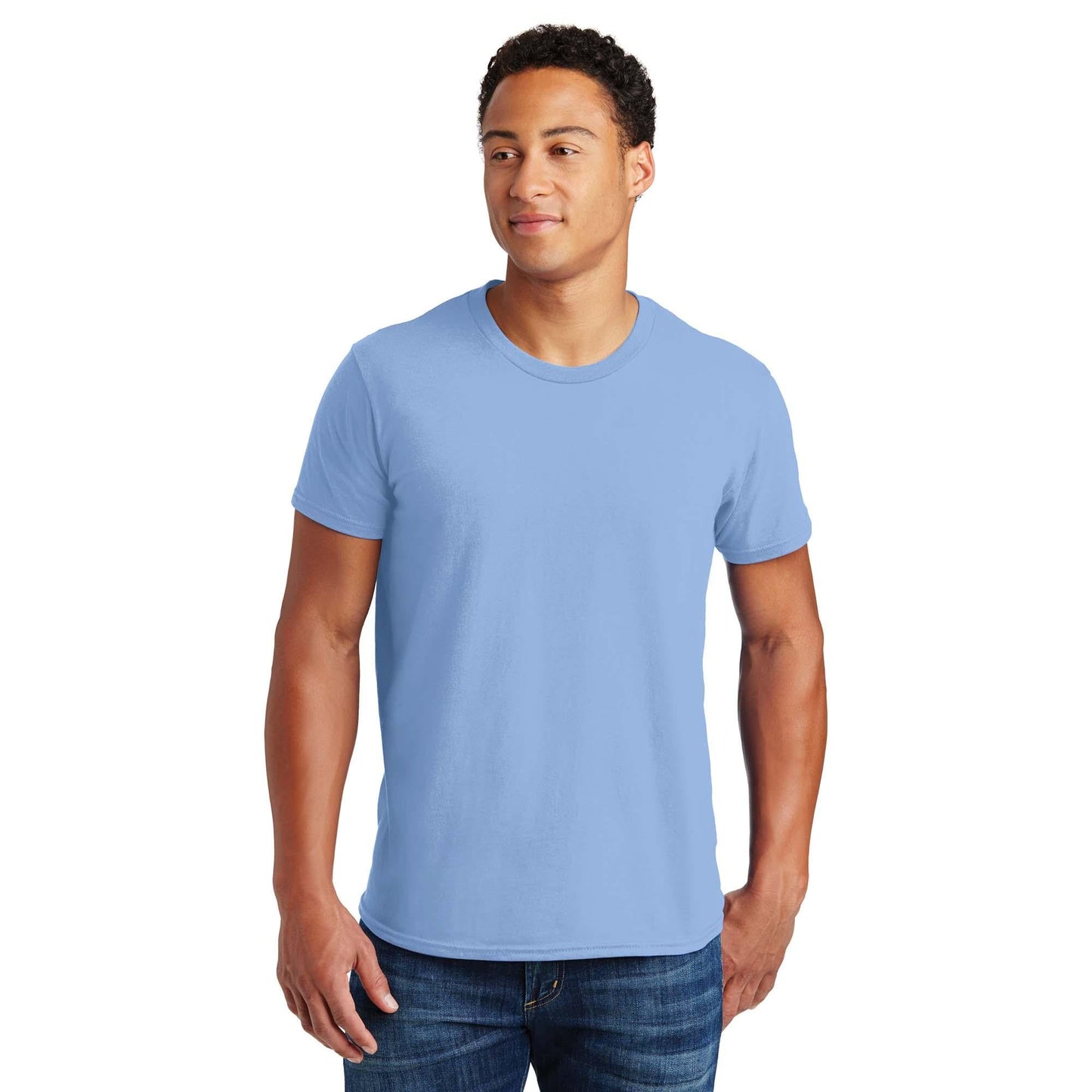 Navy T-Shirts - Hanes - Soft Cotton Blend