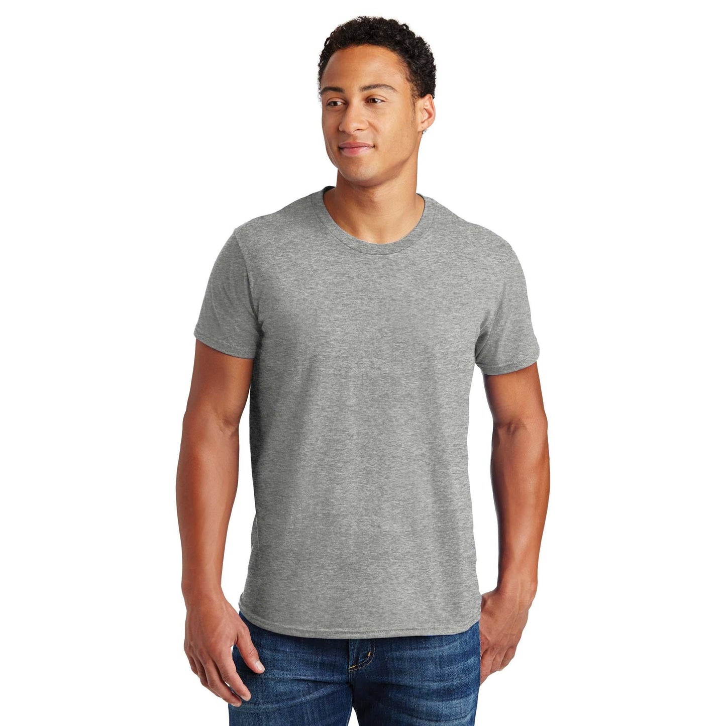 Navy T-Shirts - Hanes - Soft Cotton Blend