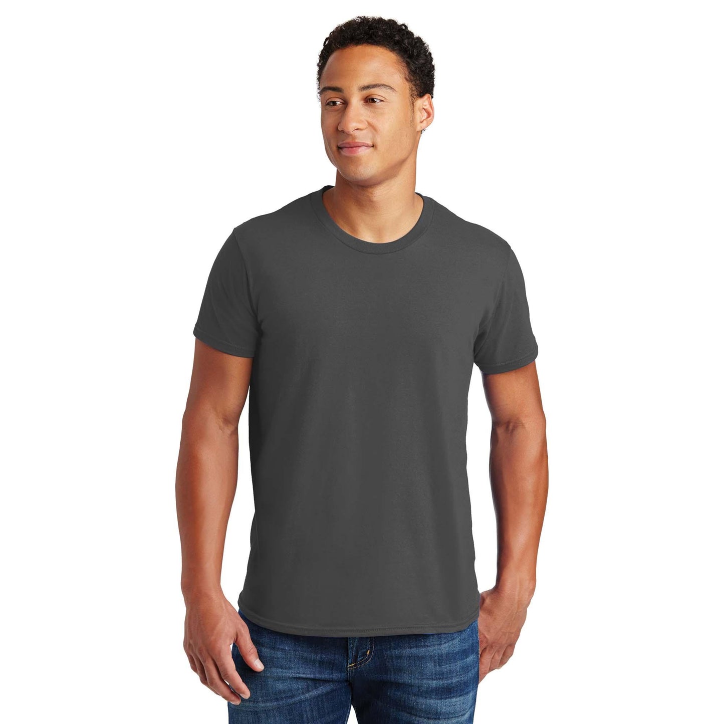Navy T-Shirts - Hanes - Soft Cotton Blend