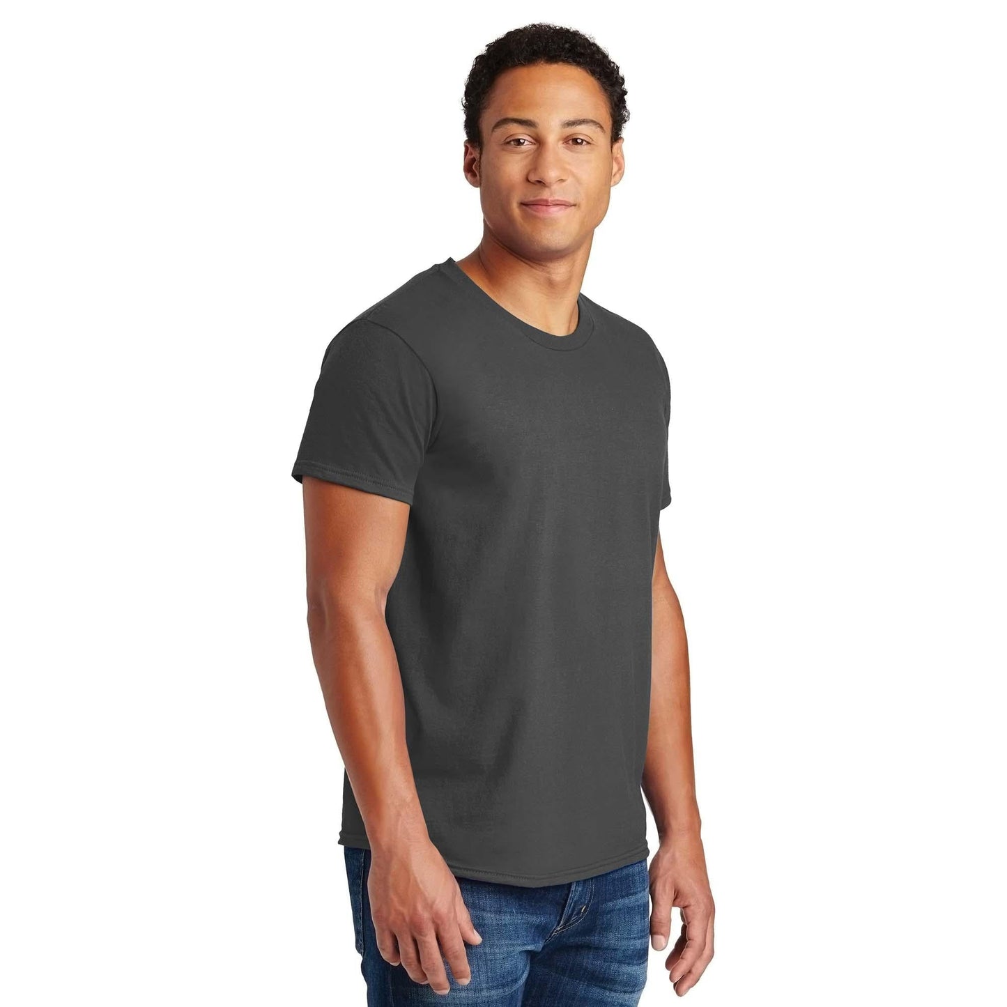 Navy T-Shirts - Hanes - Soft Cotton Blend