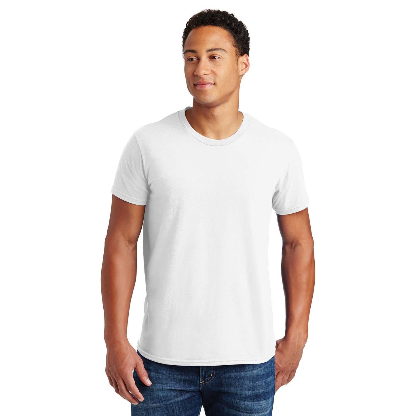 Navy T-Shirts - Hanes - Soft Cotton Blend