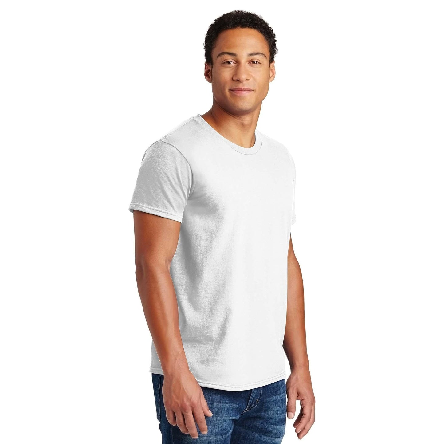 Navy T-Shirts - Hanes - Soft Cotton Blend