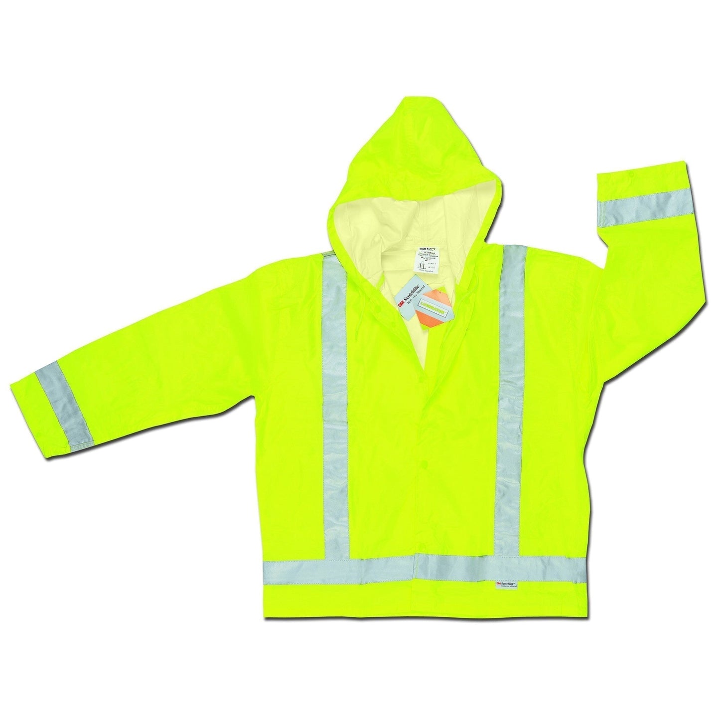 .16mm Polyester/PU Rain Jackets - MCR Safety - Reflective