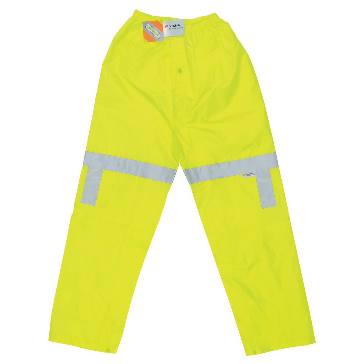 Yellow Rain Pants - MCR Safety - Elastic Waist Design