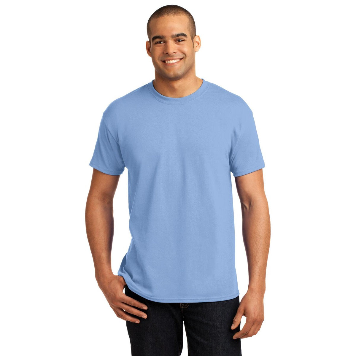 Light Steel T-Shirts - Hanes - Comfort Fit