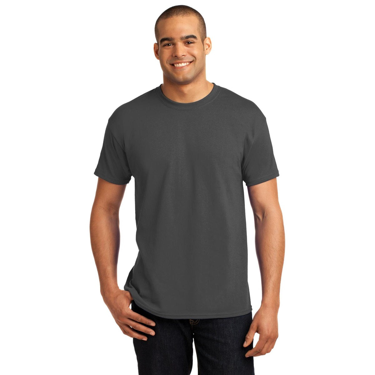 Light Steel T-Shirts - Hanes - Comfort Fit