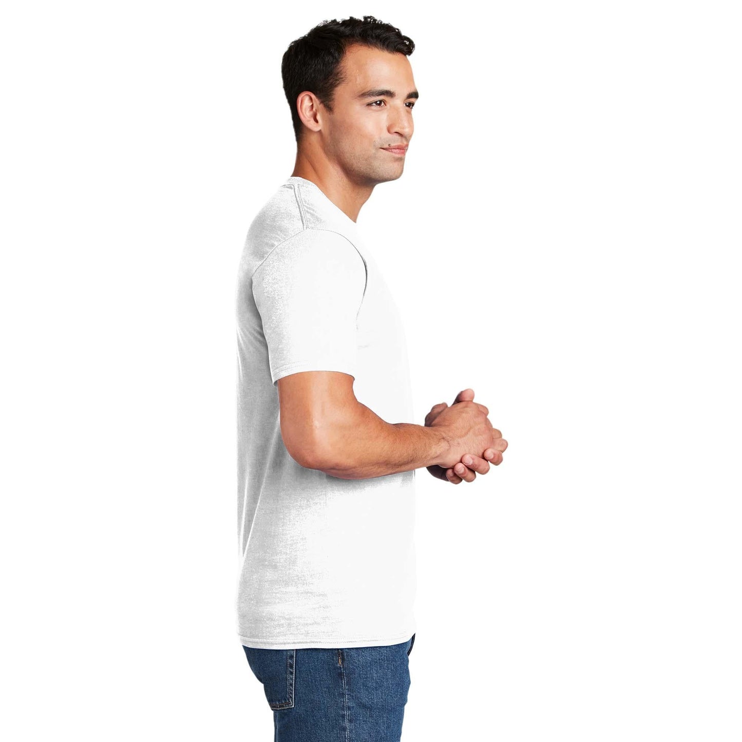 White T-Shirts - Hanes - Comfortable Cotton Design
