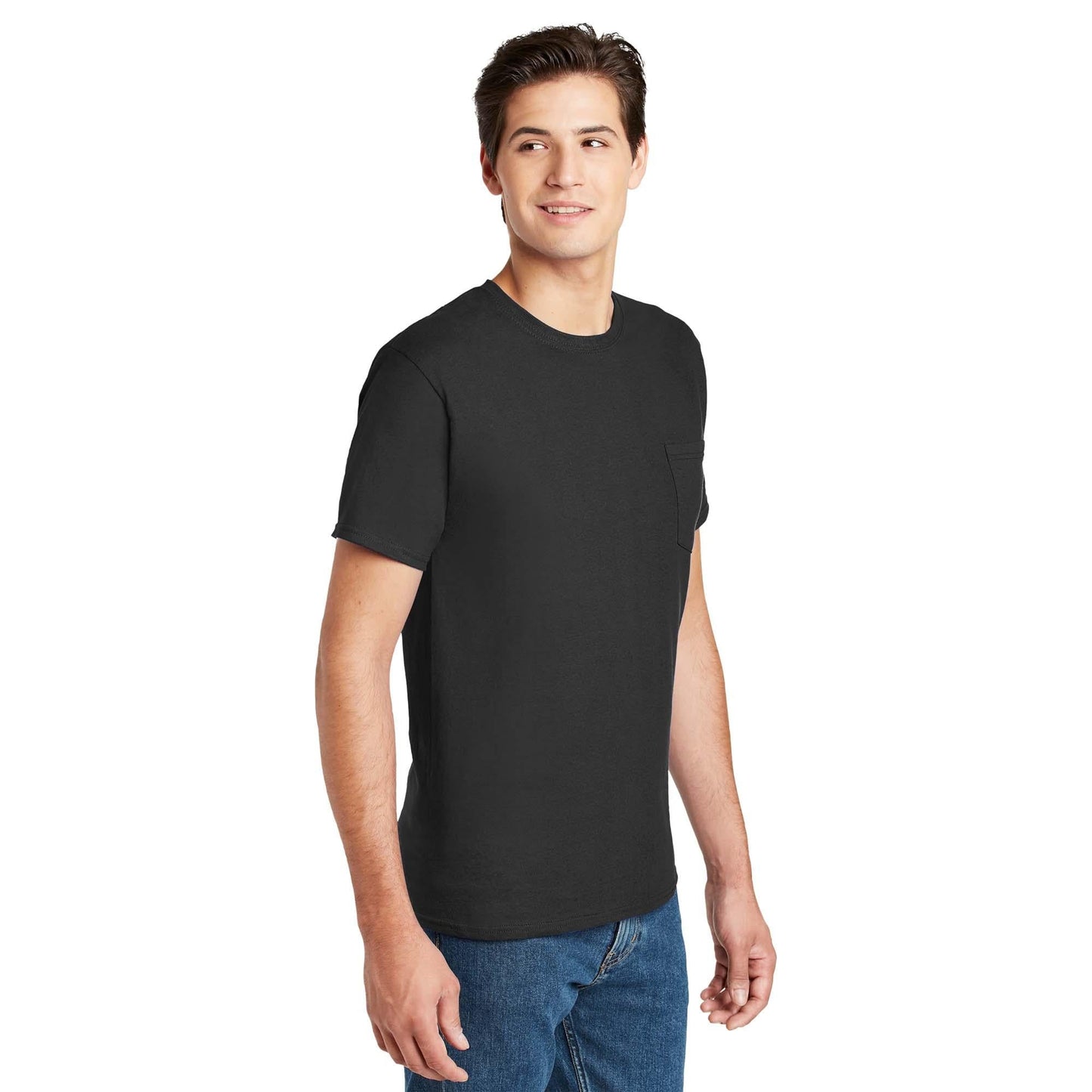 White T-Shirts - Hanes - Classic Fit Cotton - Comfortable