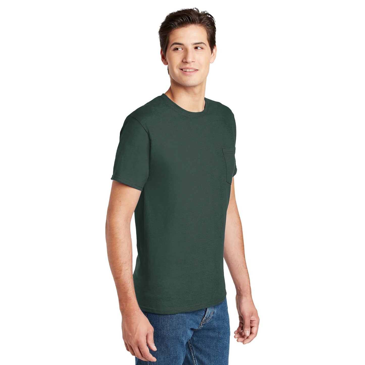 White T-Shirts - Hanes - Classic Fit Cotton - Comfortable