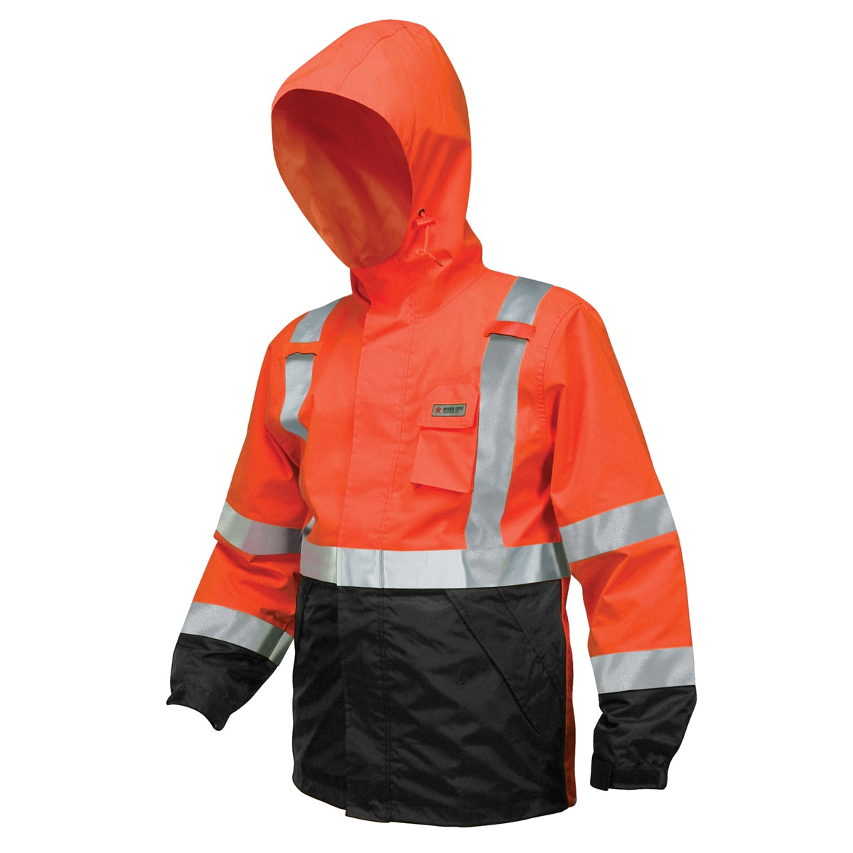 Orange Rain Jacket - MCR Safety - Breathable Waterproof