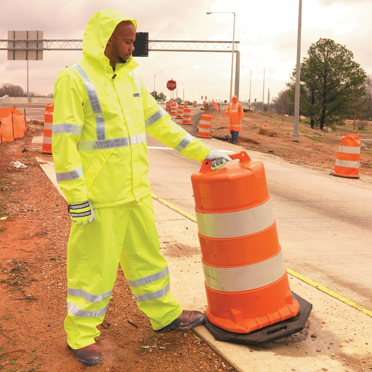 Yellow/Lime Rain Pants - MCR Safety - Breathable Design