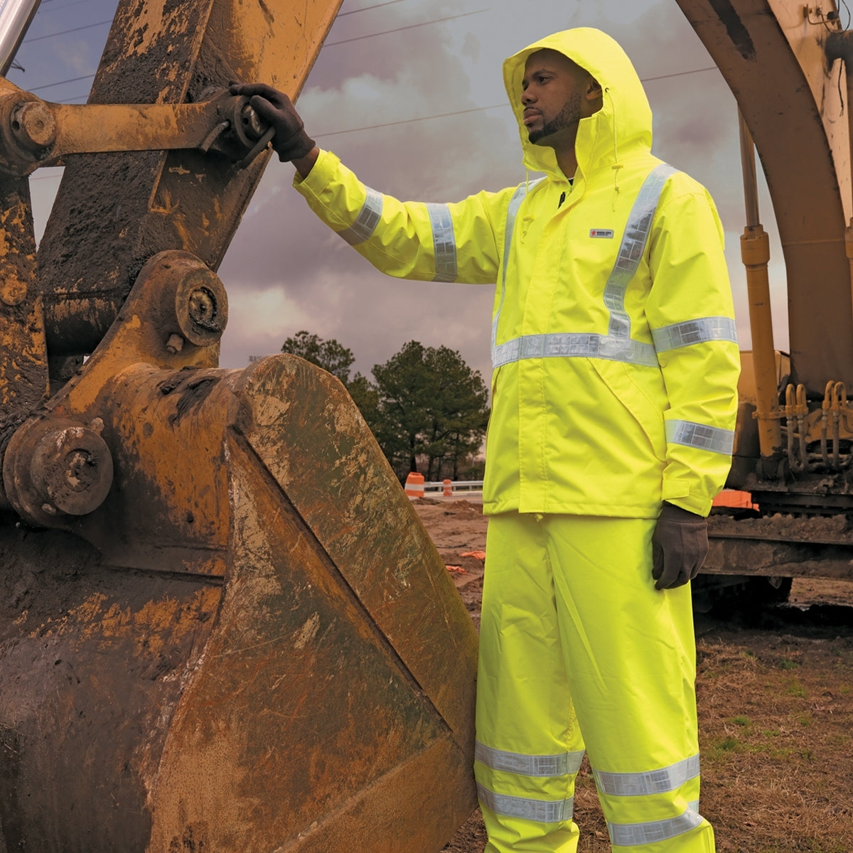 Yellow/Lime Rain Pants - MCR Safety - Breathable Design