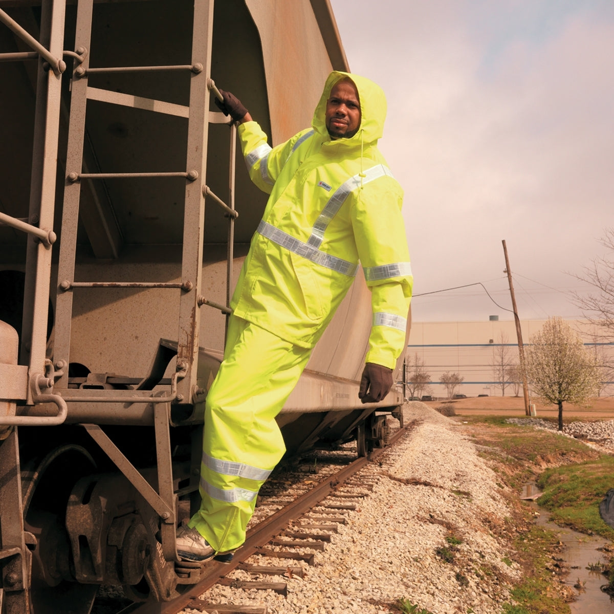 Yellow/Lime Rain Pants - MCR Safety - Breathable Design