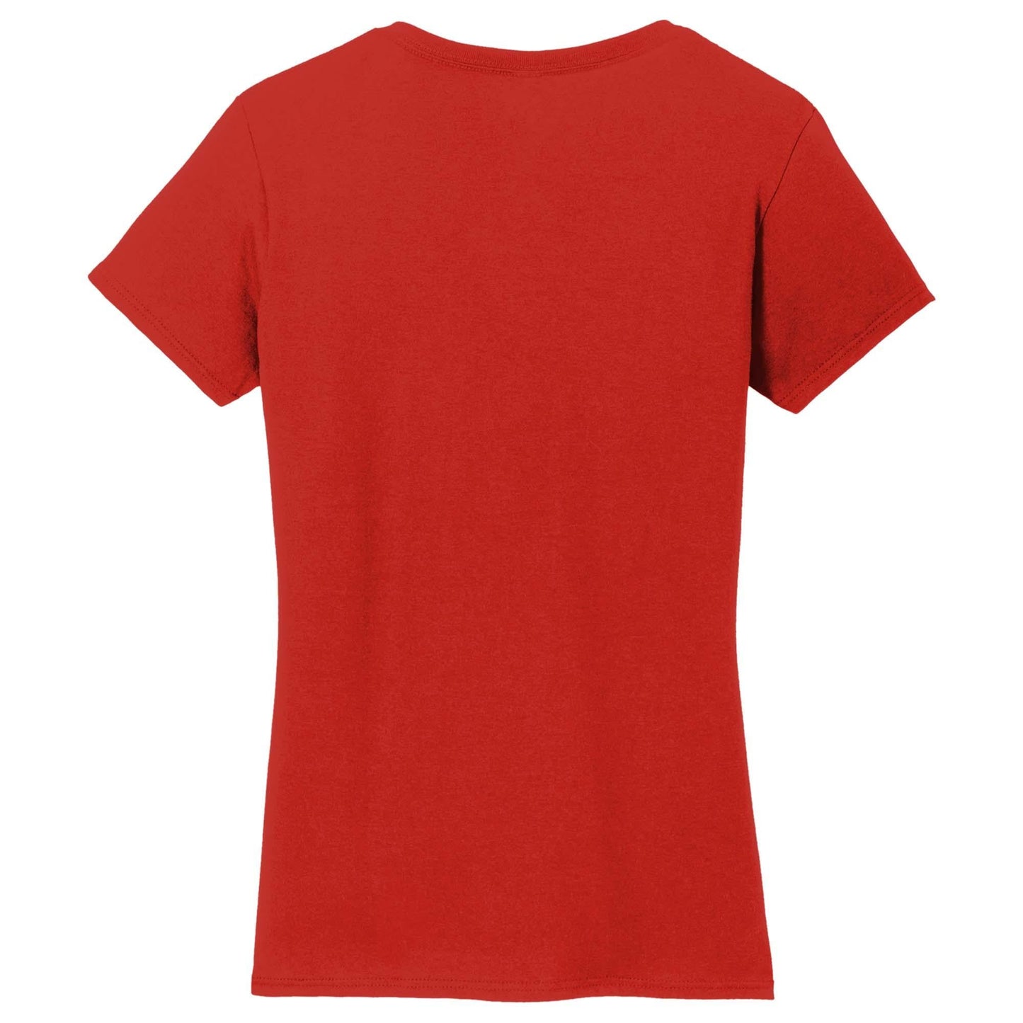White T-Shirts - Gildan - Stylish Cotton V-Neck - Fashion Fit