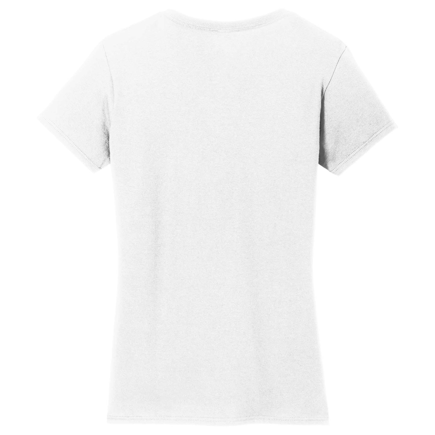White T-Shirts - Gildan - Stylish Cotton V-Neck - Fashion Fit