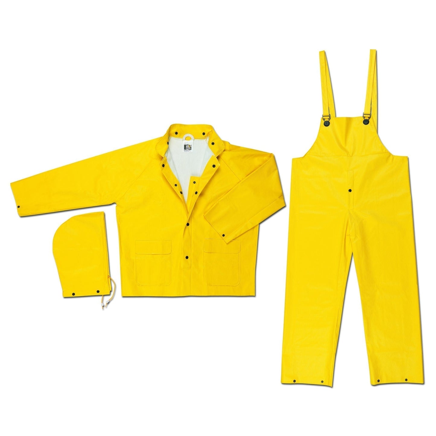 Yellow 3-Piece Suit - MCR Safety - Soft PVC Comfort