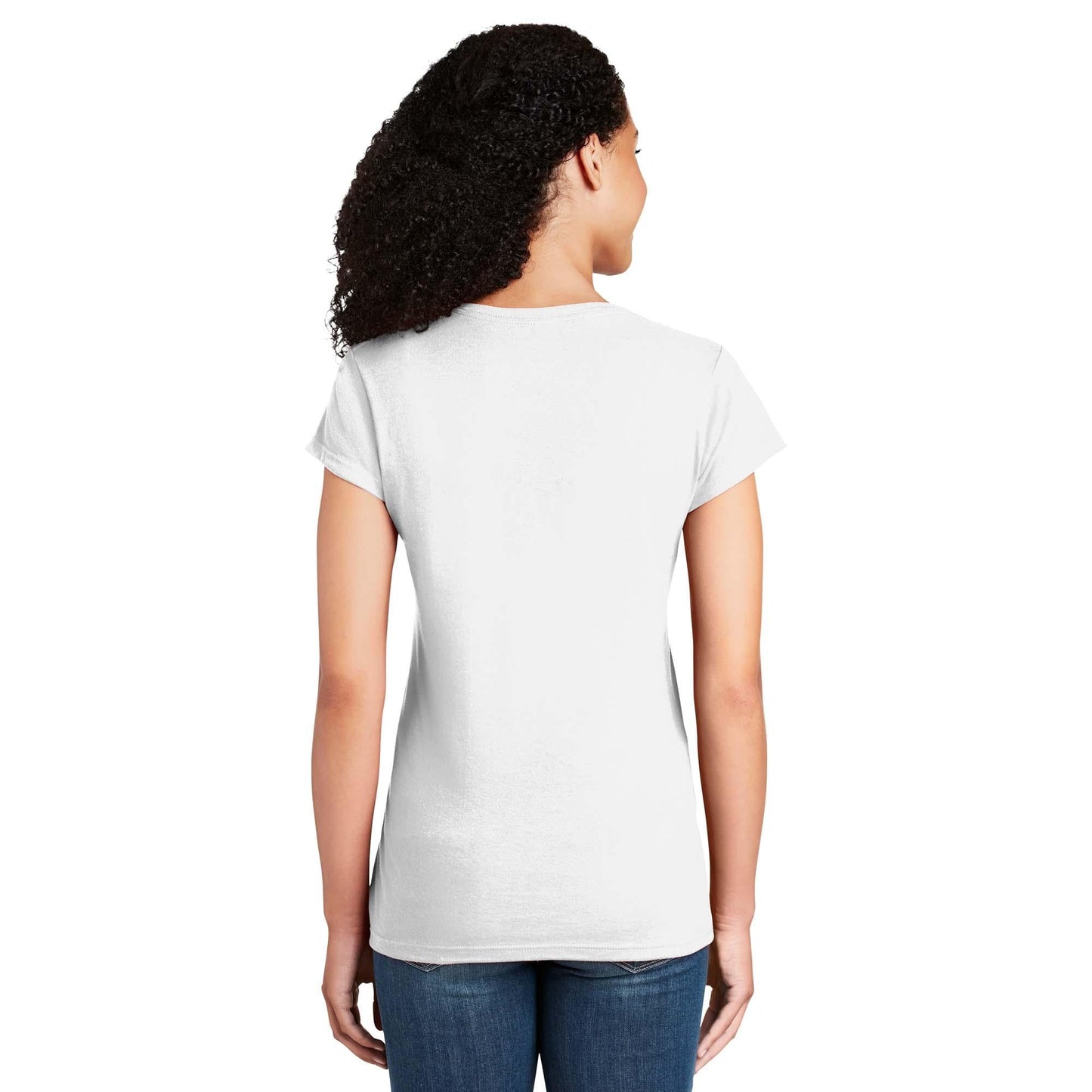 White T-Shirts - Gildan - Comfortable Cotton Blend - Soft Fabric