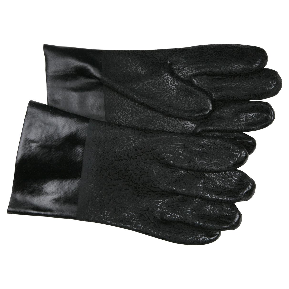 10" Gauntlet Cuffs Rubber Gloves - MCR Safety - Textured Pvc
