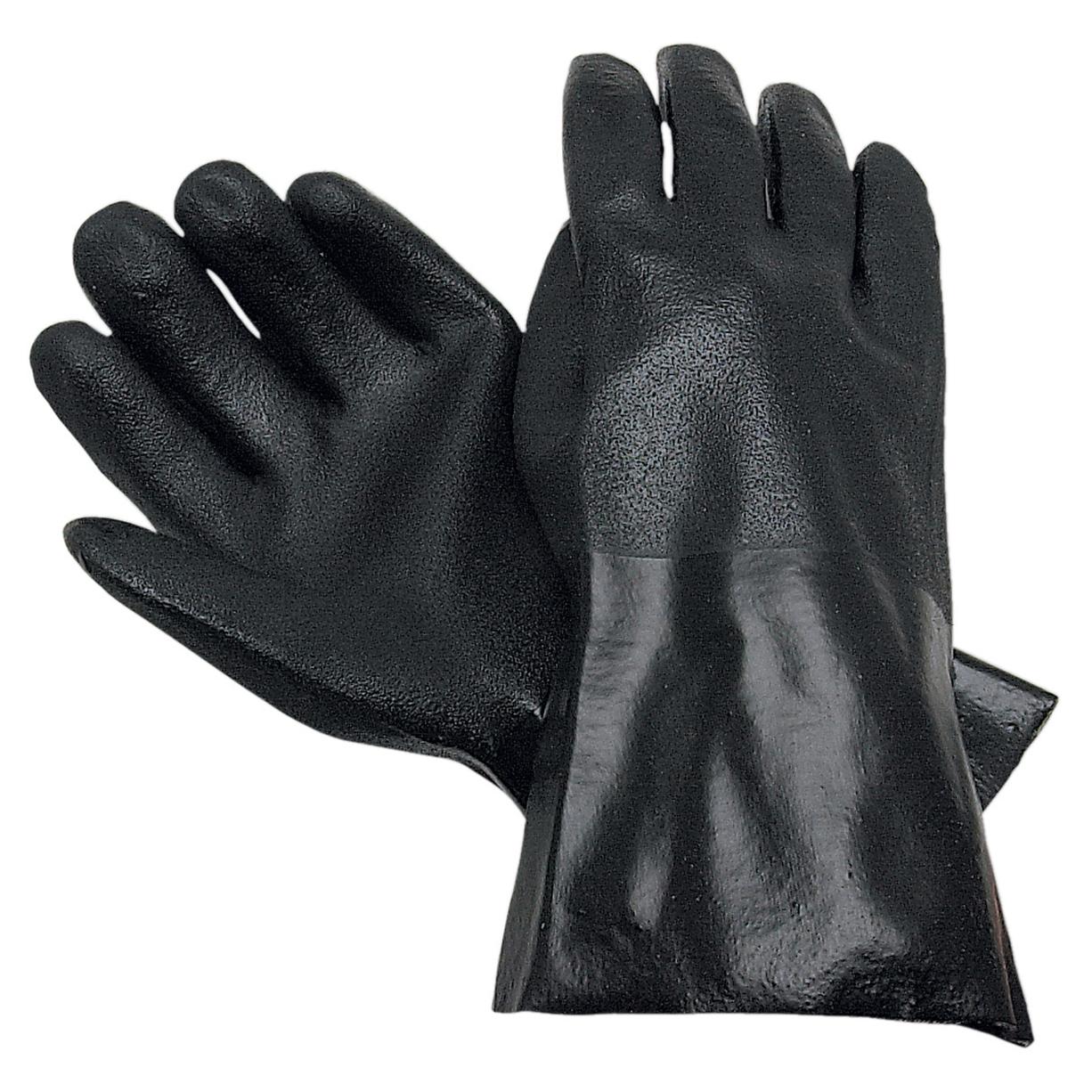 14" Gauntlet Cuffs Rubber Gloves - MCR Safety - PVC Coated