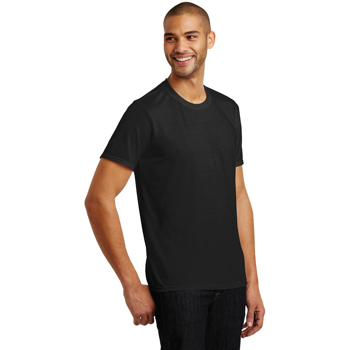 Heather Blue T-Shirt - Anvil - Soft Tri-Blend