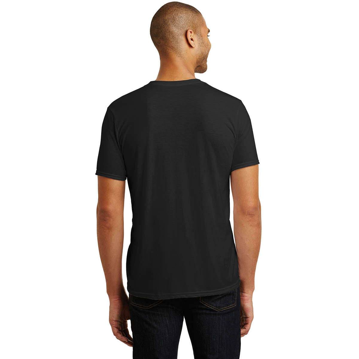 Heather Blue T-Shirt - Anvil - Soft Tri-Blend
