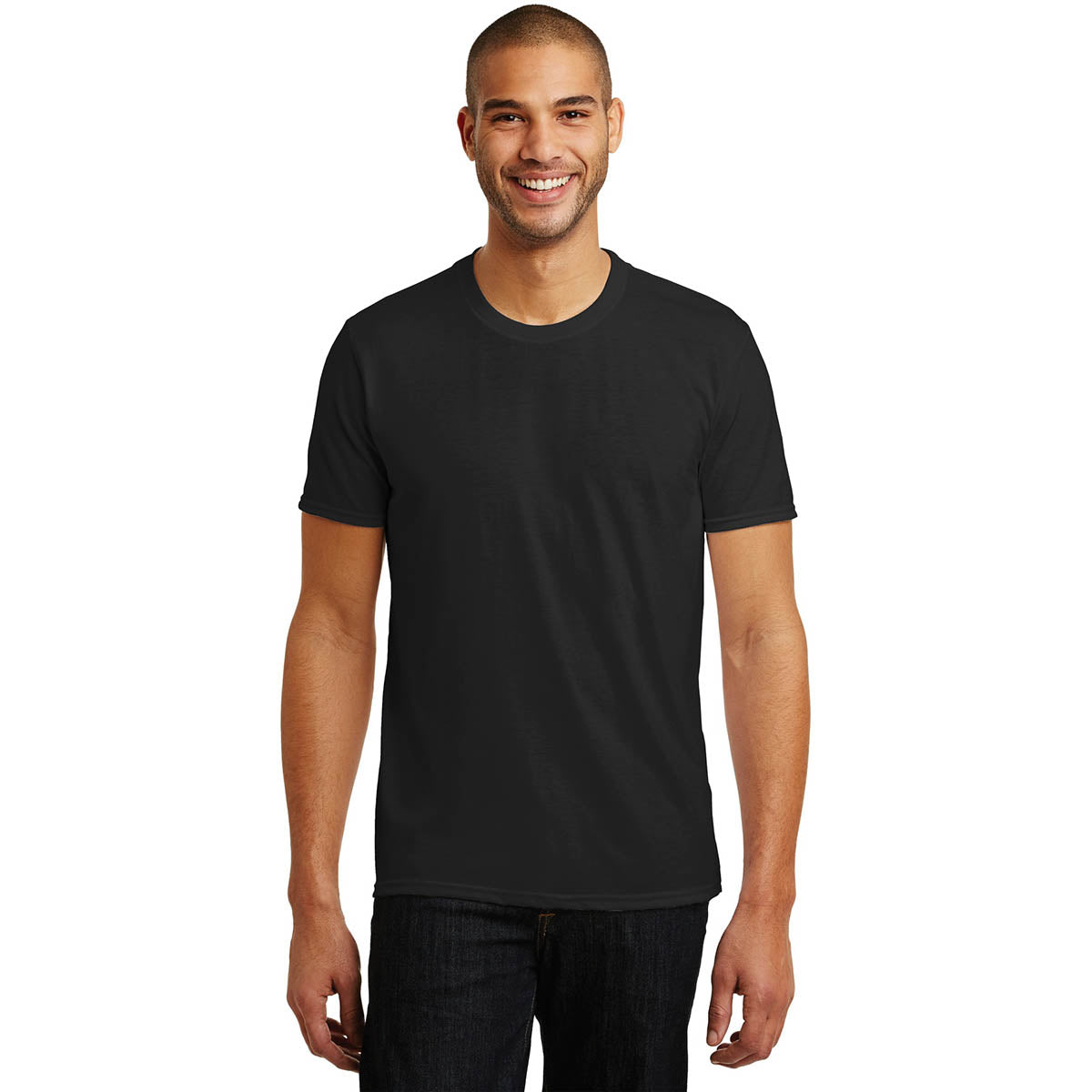 Heather Blue T-Shirt - Anvil - Soft Tri-Blend