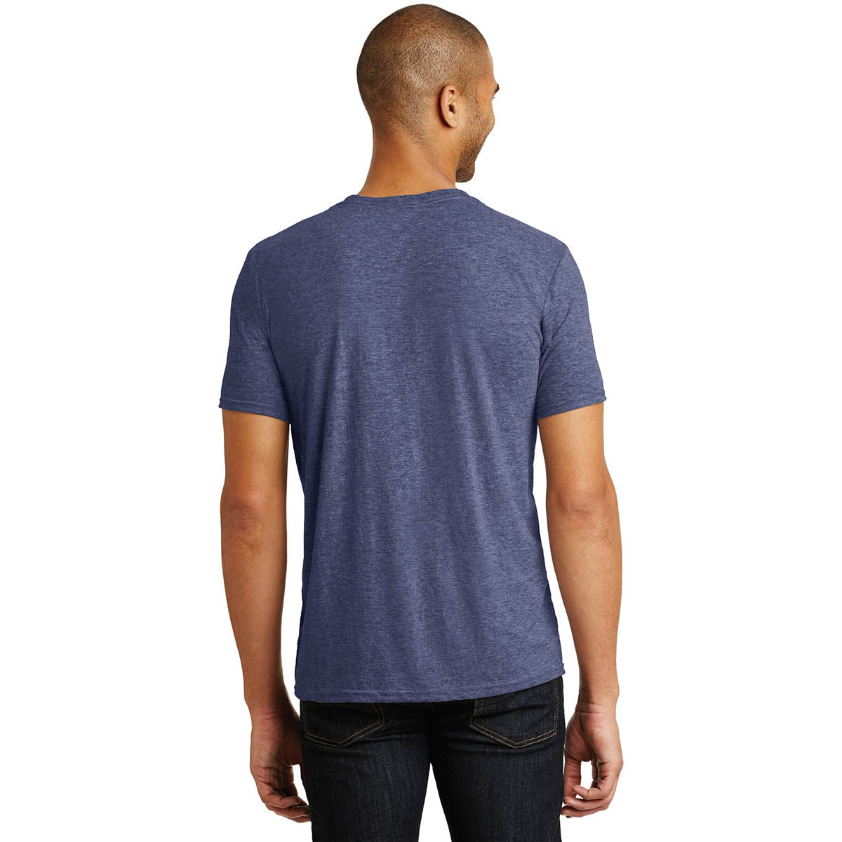 Heather Blue T-Shirt - Anvil - Soft Tri-Blend