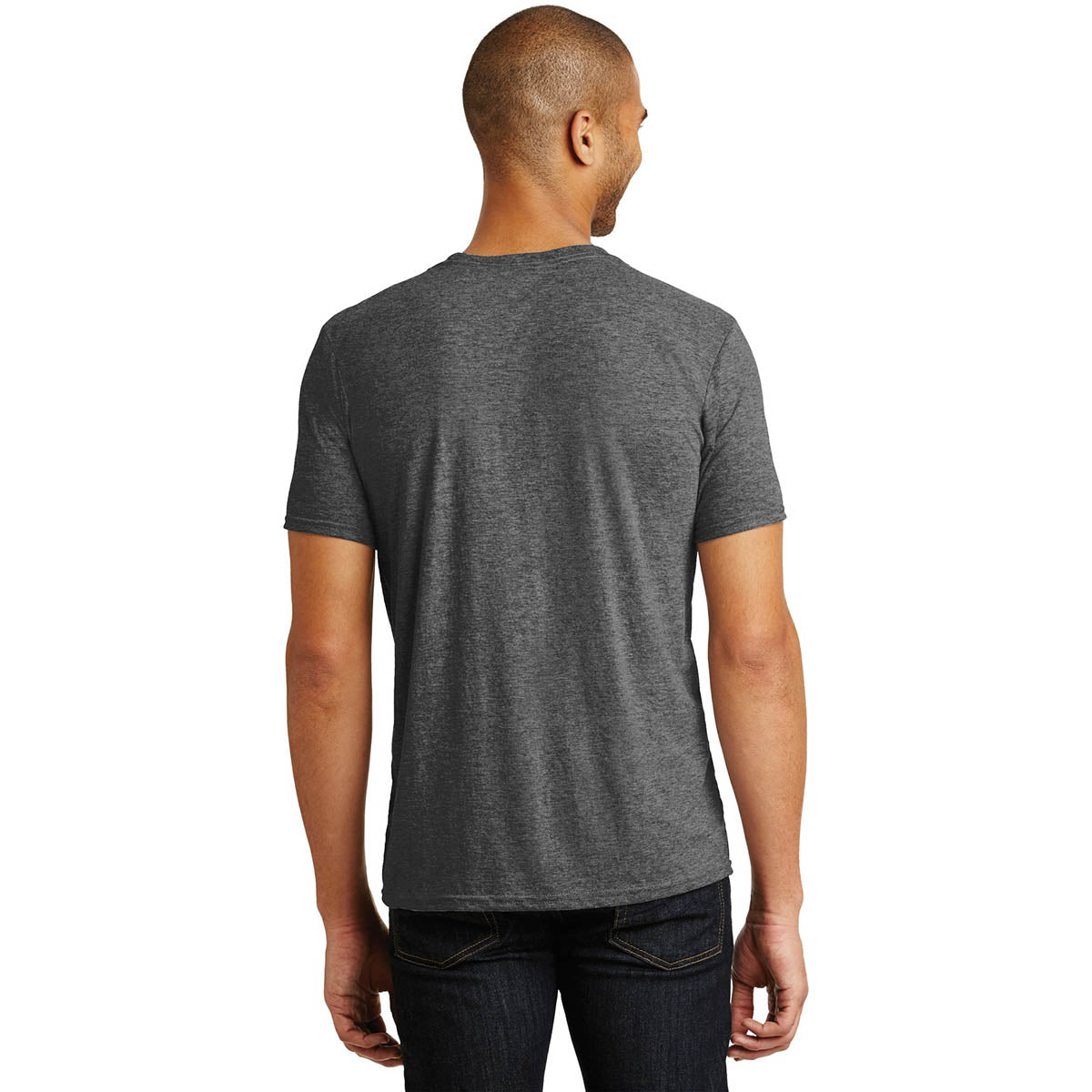 Heather Blue T-Shirt - Anvil - Soft Tri-Blend