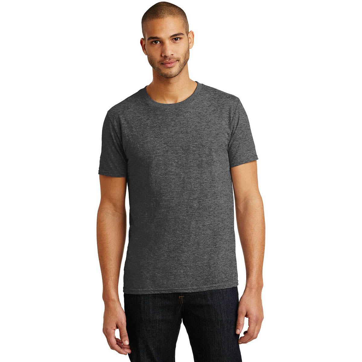 Heather Blue T-Shirt - Anvil - Soft Tri-Blend