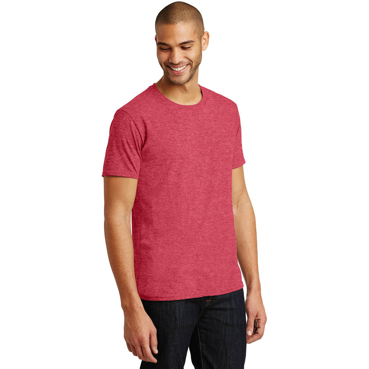 Heather Blue T-Shirt - Anvil - Soft Tri-Blend