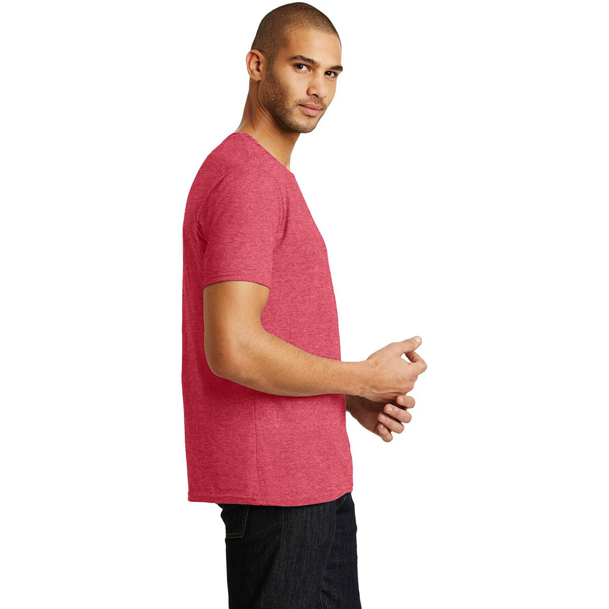 Heather Blue T-Shirt - Anvil - Soft Tri-Blend