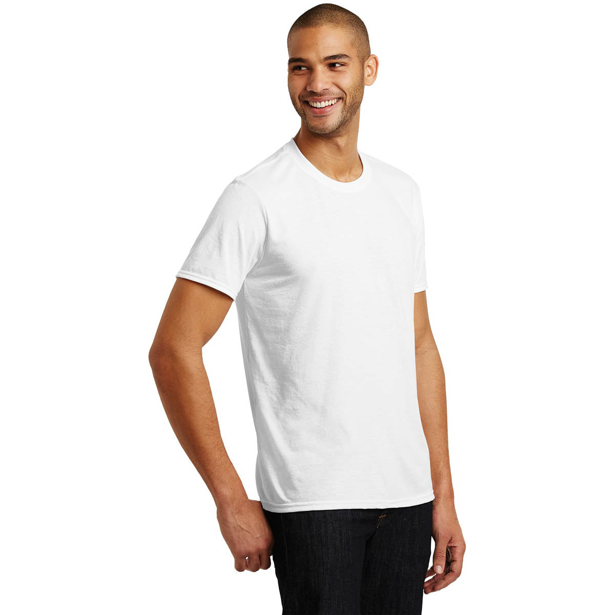 Heather Blue T-Shirt - Anvil - Soft Tri-Blend