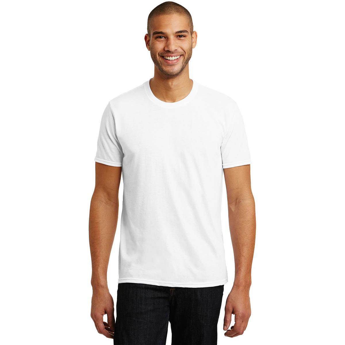 Heather Blue T-Shirt - Anvil - Soft Tri-Blend
