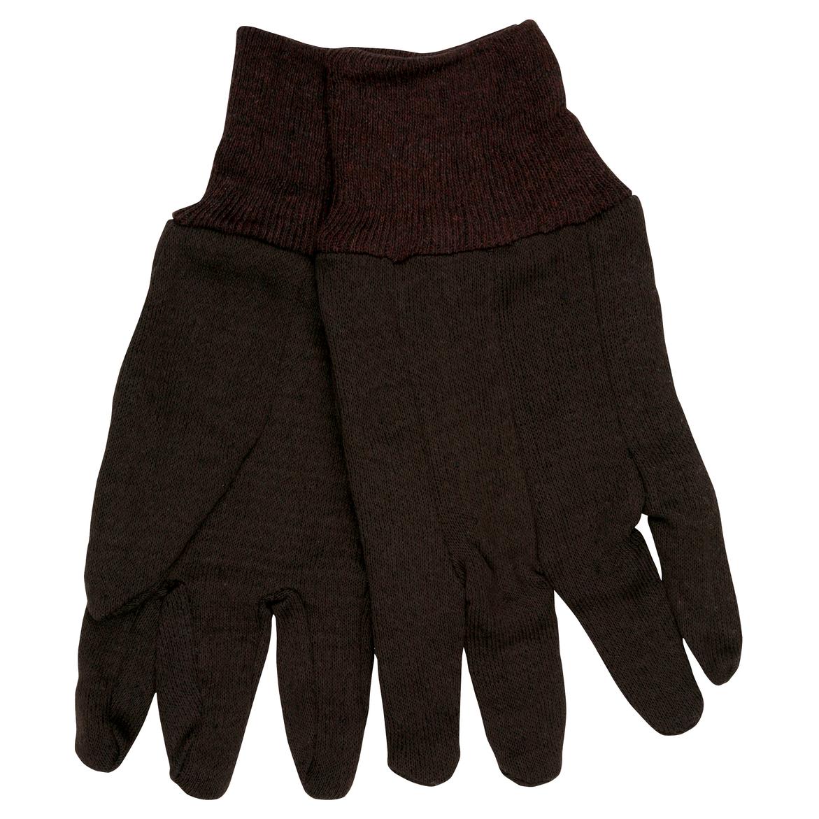 Brown Cotton Gloves - MCR Safety - Durable Jersey Design
