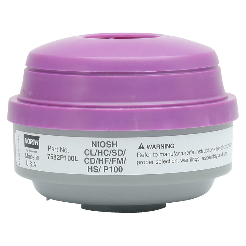 Purple Respirator Cartridges - North Safety - Acid Gas Filter