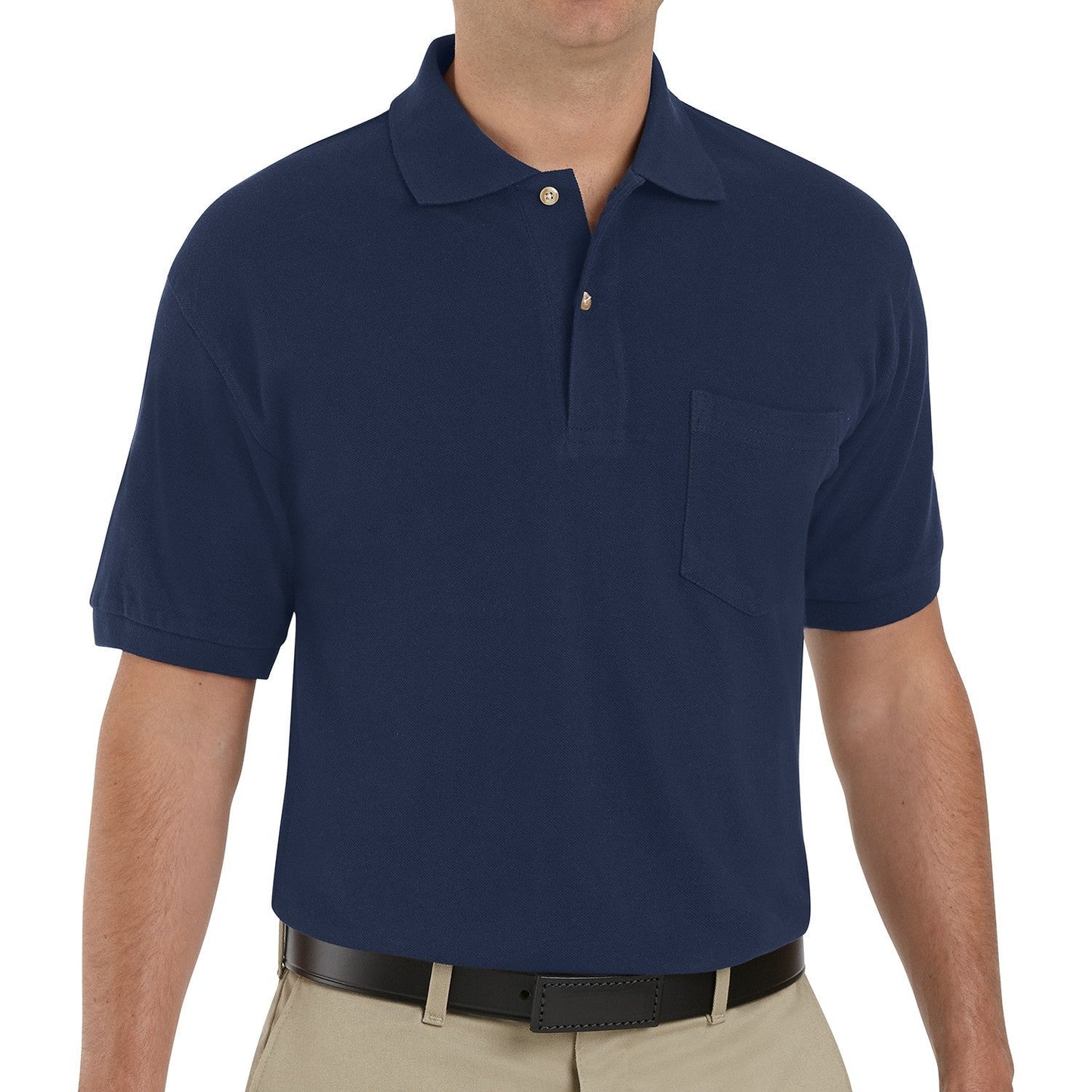 Navy Polo Shirt - Red Kap - Classic Pique Design