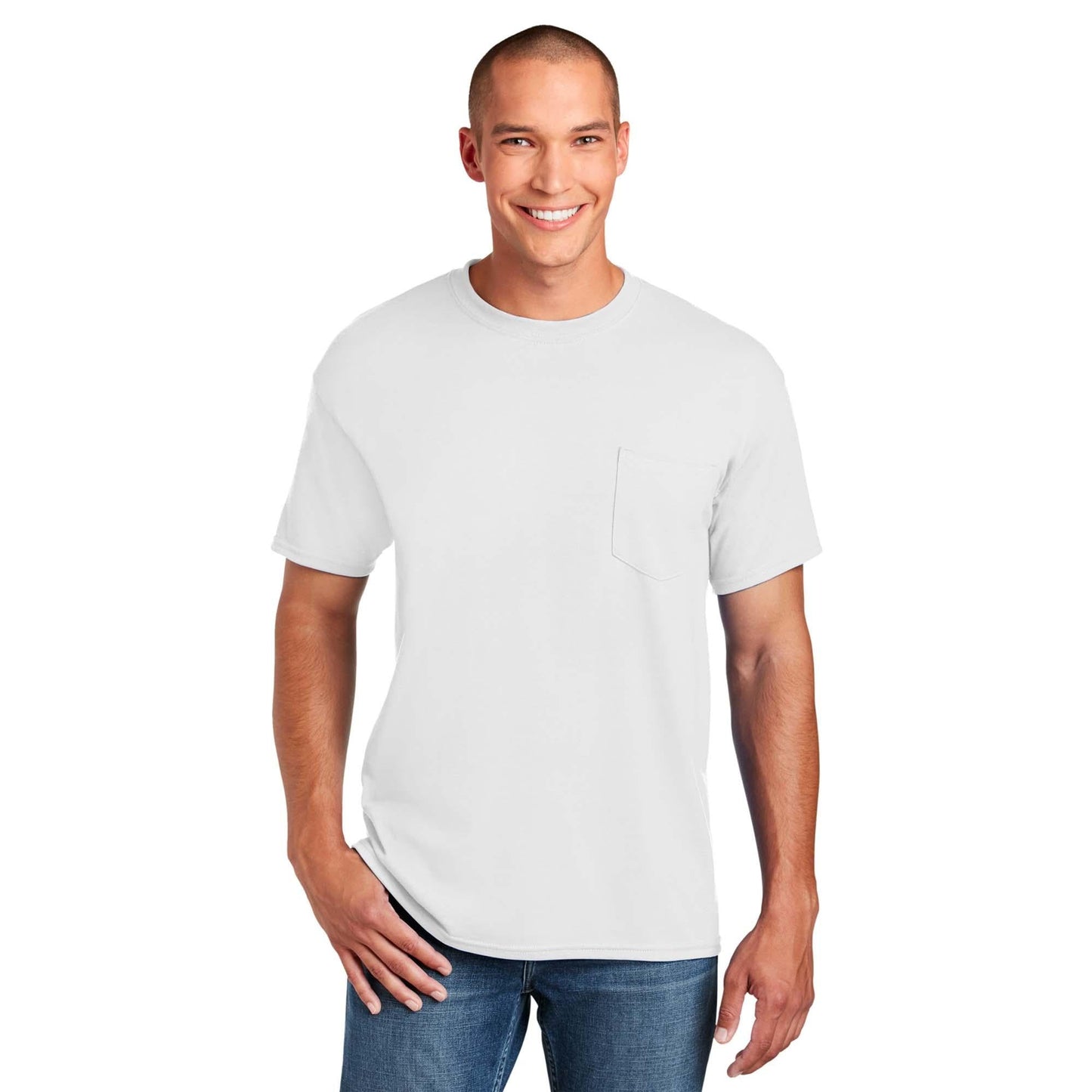 Ash Grey T-Shirt - Gildan - Soft Moisture-Wicking