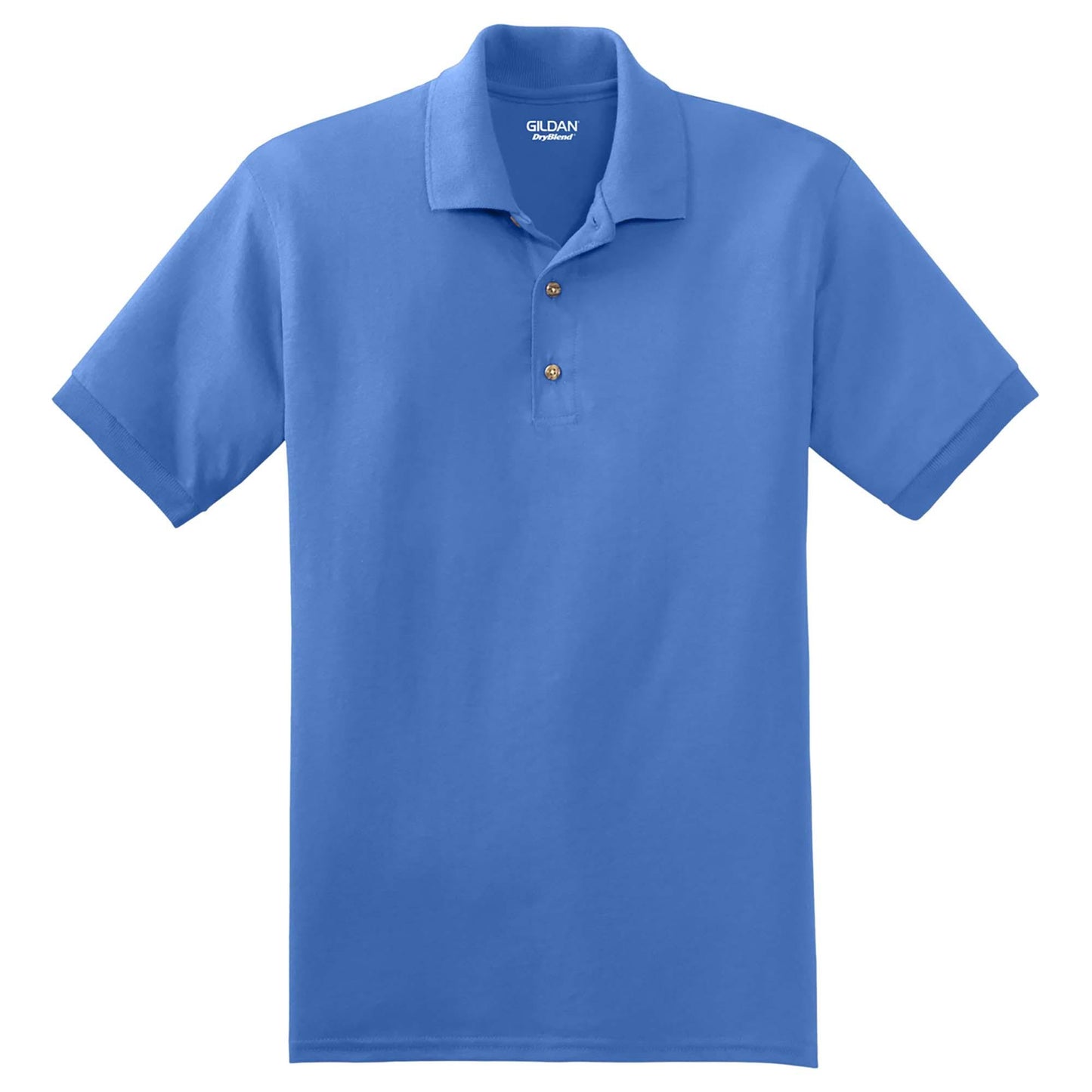 White Polo Shirt - Gildan - Soft Moisture-Wicking