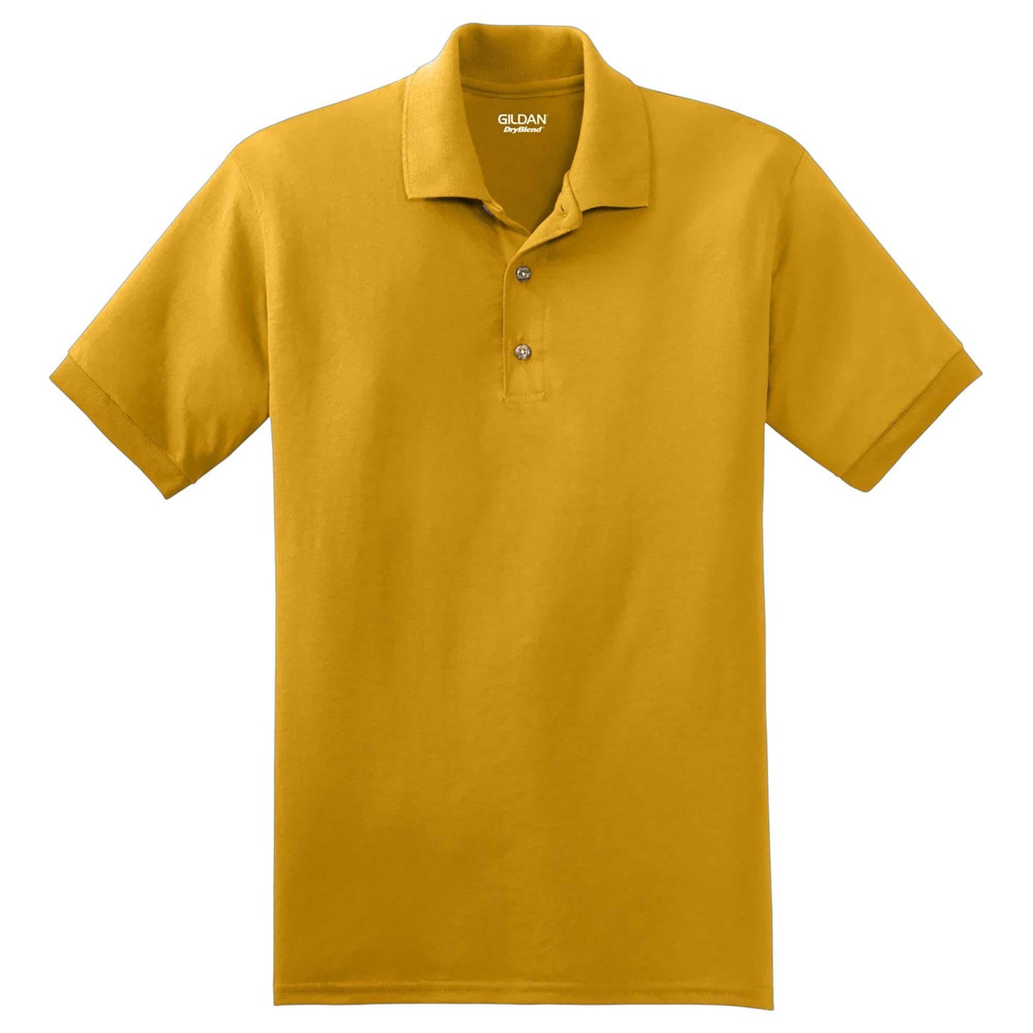 White Polo Shirt - Gildan - Soft Moisture-Wicking