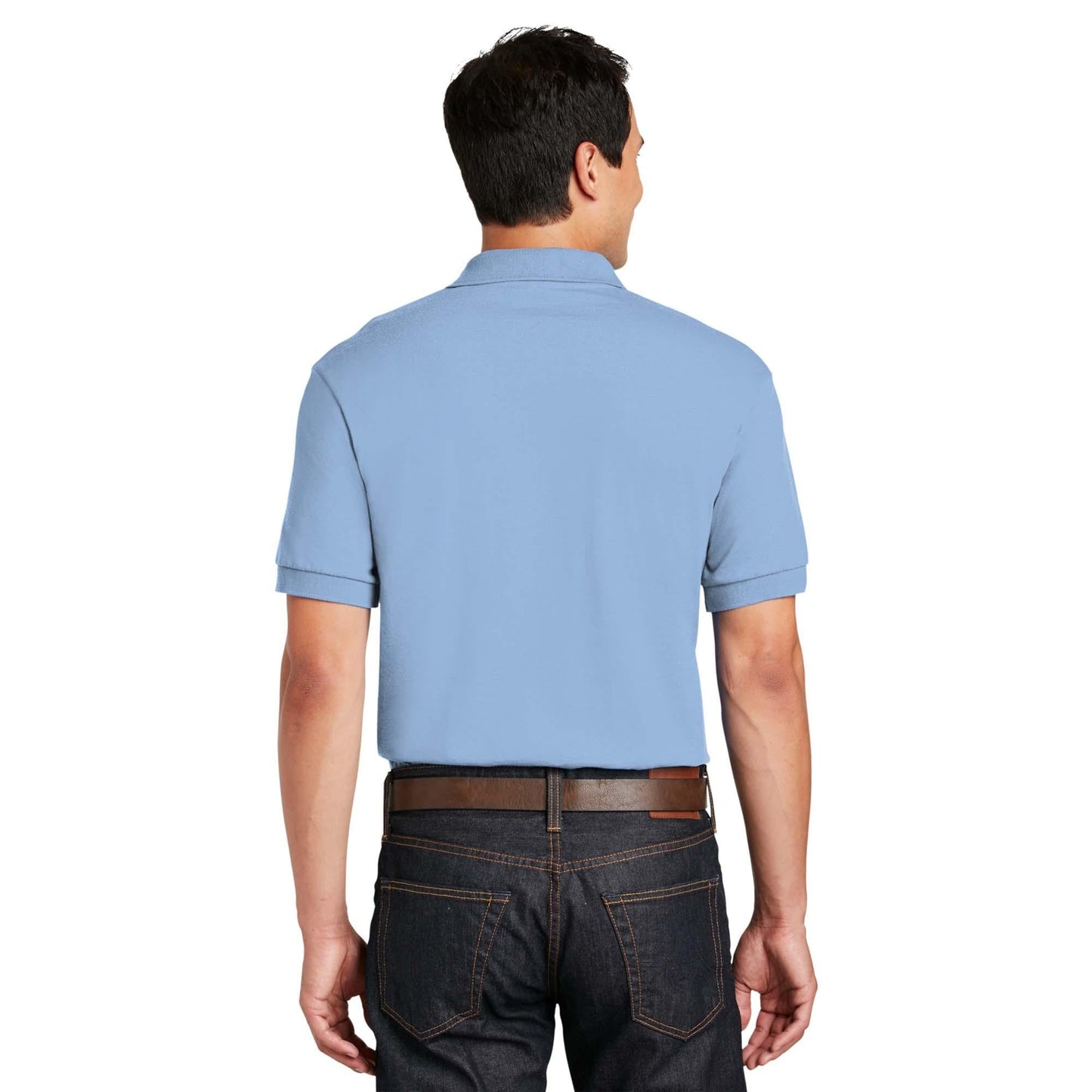 White Polo Shirt - Gildan - Soft Moisture-Wicking