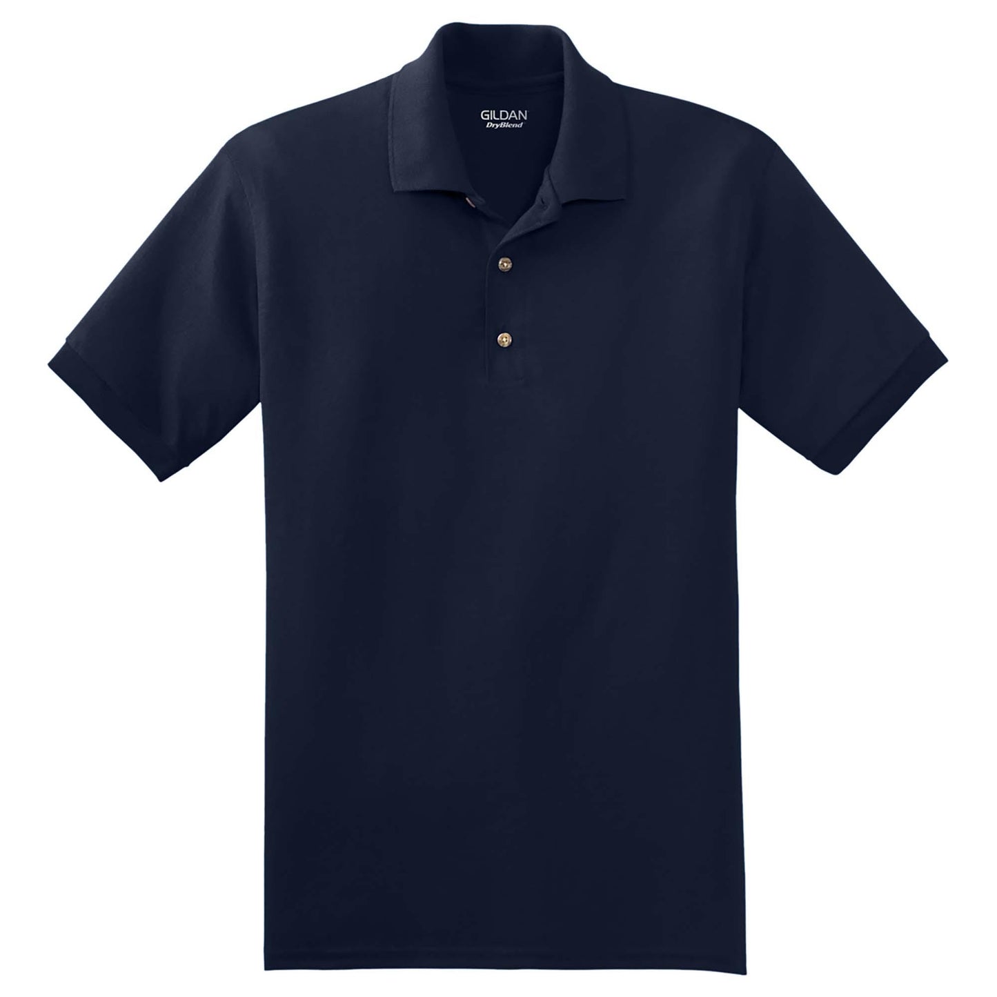 White Polo Shirt - Gildan - Soft Moisture-Wicking