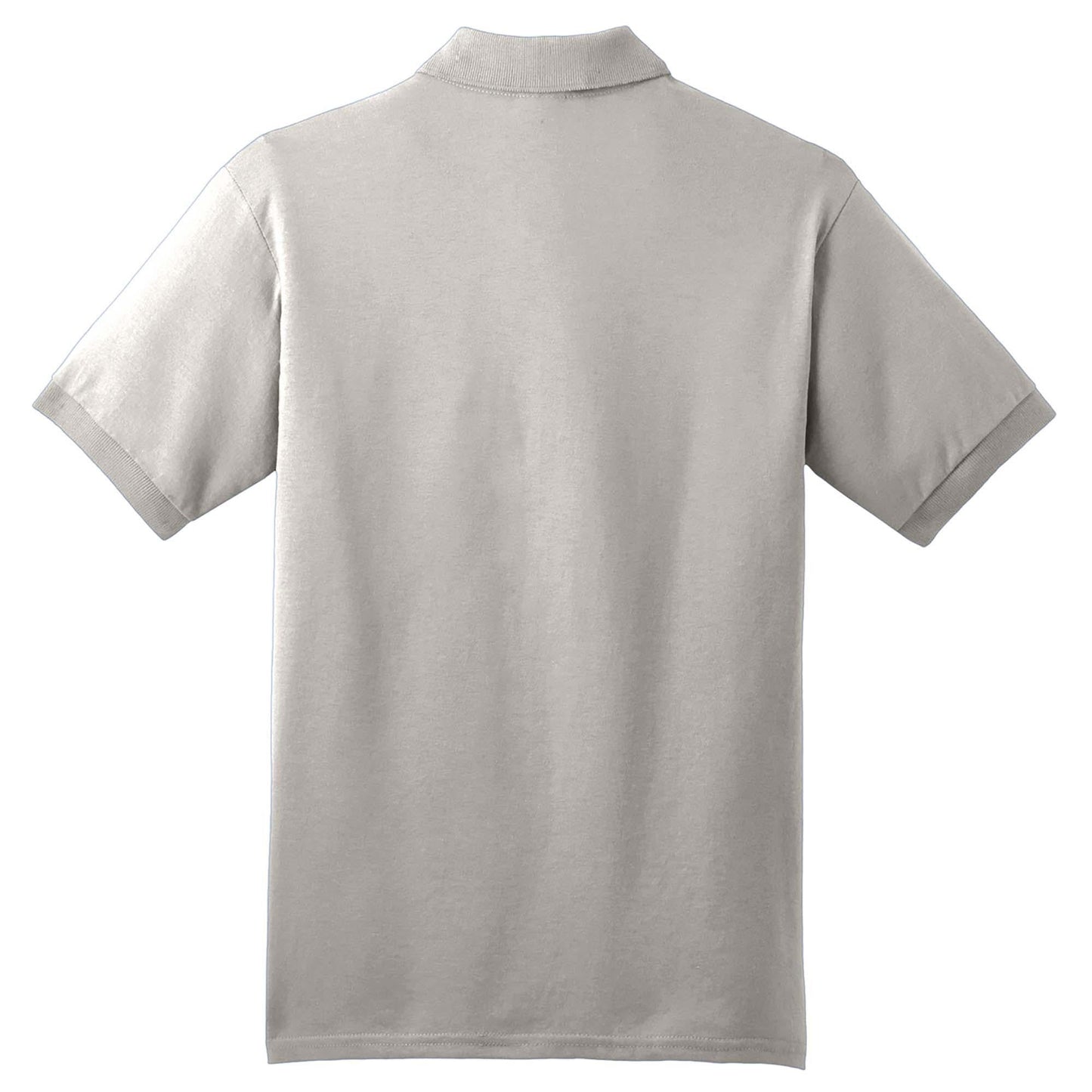 White Polo Shirt - Gildan - Soft Moisture-Wicking