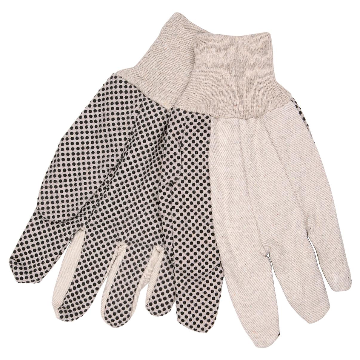 Knit Cotton Gloves - MCR Safety - Dotted Grip