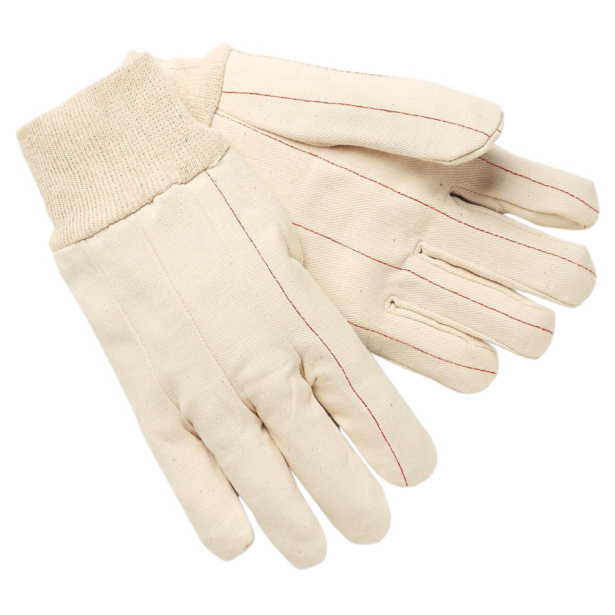 Knit Wrist Cotton Gloves - MCR Safety - Double Layered