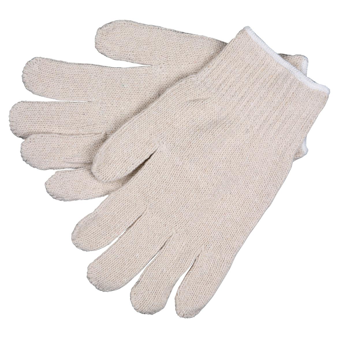 Tan String Knit Gloves - MCR Safety - Heavy Weight