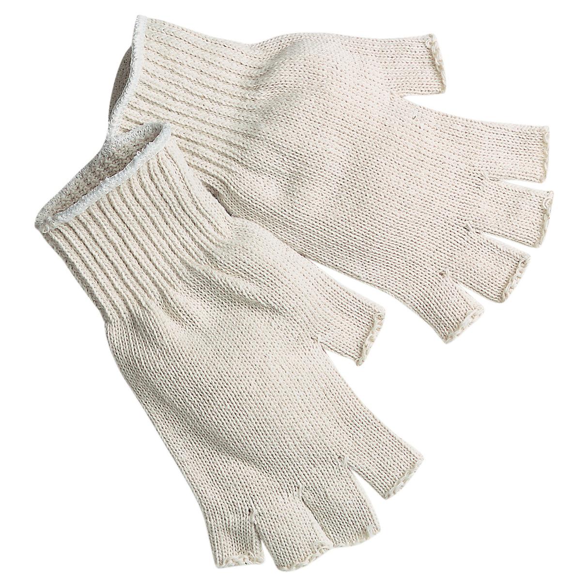7 Gauge Cotton/Polyester String Knit Gloves - MCR Safety - Fingerless
